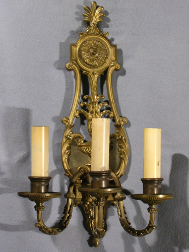 Large 3-arm Classical Sconces